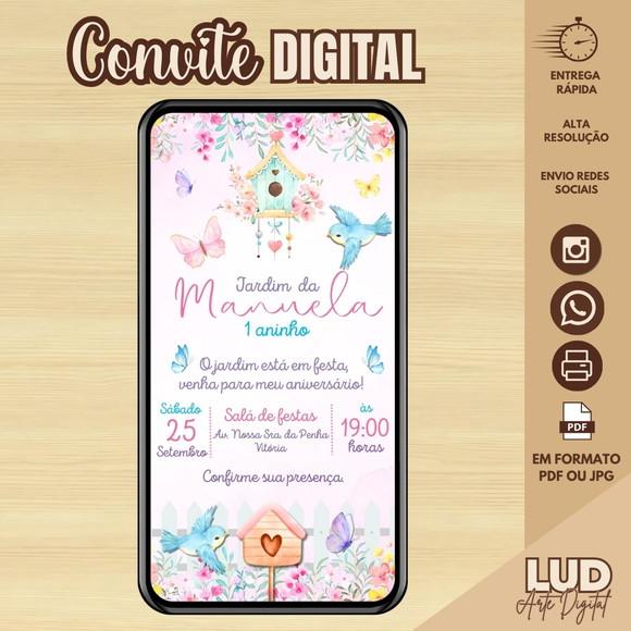Convite Digital Jardim Encantado