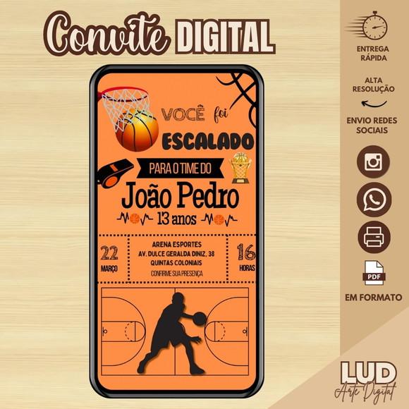 Convite Digital Basquete