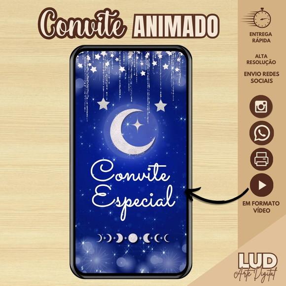 Convite Animado 15 Anos Noite Estrelada