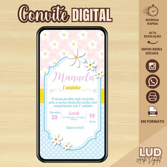 Convite Digital Jardim das Margaridas