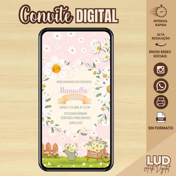Convite Digital Jardim das Margaridas