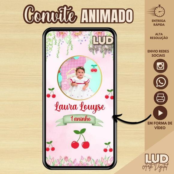 Convite Animado Cerejinha