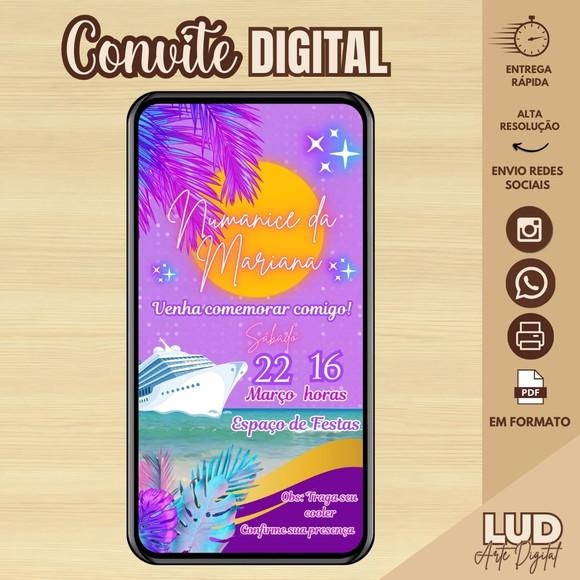 Convite Digital Adulto Tropical Numanice