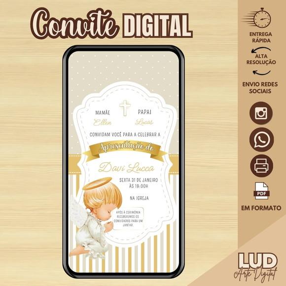 Convite Digital Apresentação/batizado