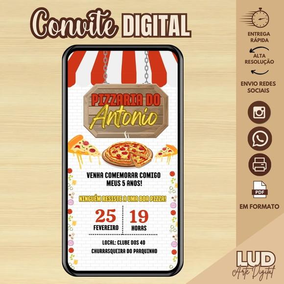 Convite Digital Pizza/ Pizzaria