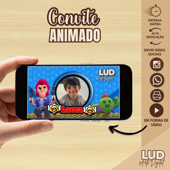 Convite Animado Brawl Star