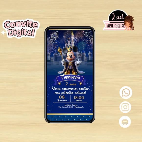 Convite Digital Mickey Realeza