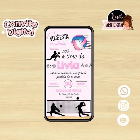 Convite Digital Vôlei