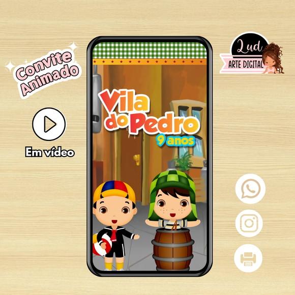 Convite Animado Chaves