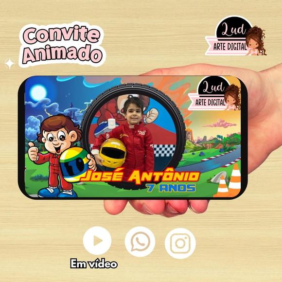Convite Animado Senninha