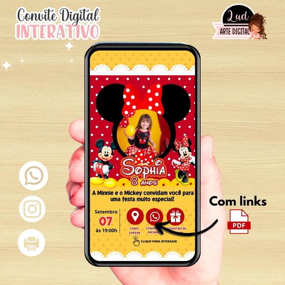 Convite Interativo Minnie