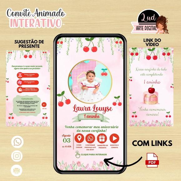 Convite Interativo Animado Cereijinha