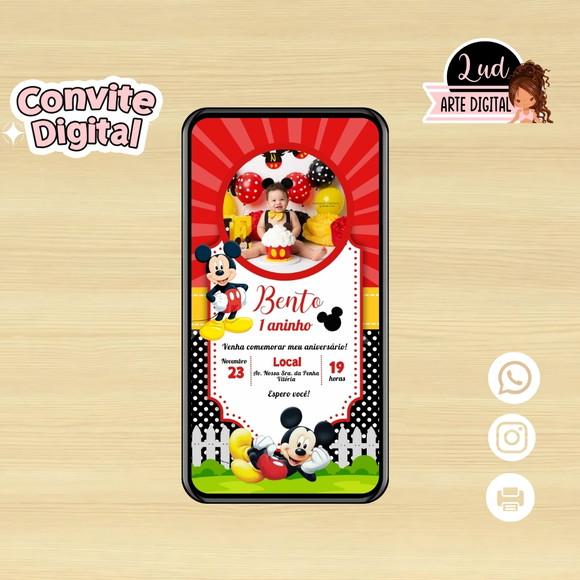 Convite Digital Mickey