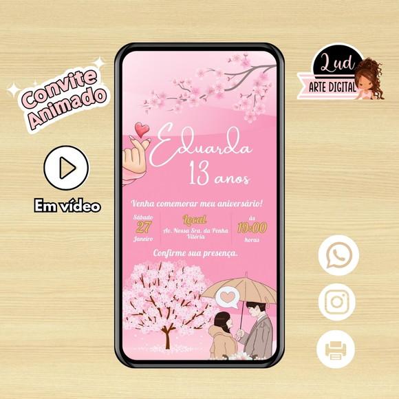 Convite Digital Dorama/ Kpop / Coreano