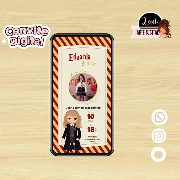Convite Digital Harry Potter