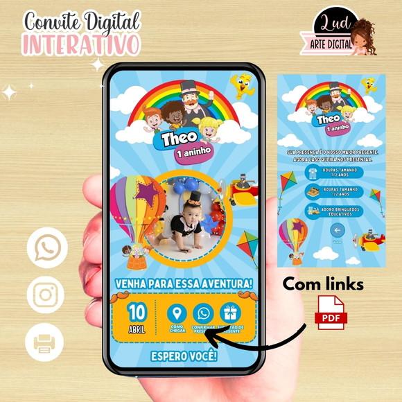 Convite Digital Interativo Mundo Bita
