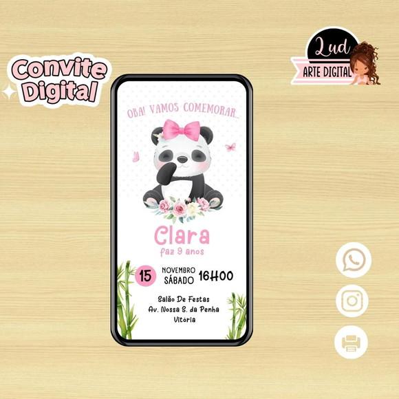 Convite Digital Panda