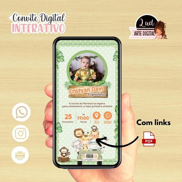 Convite Digital Interativo Safari
