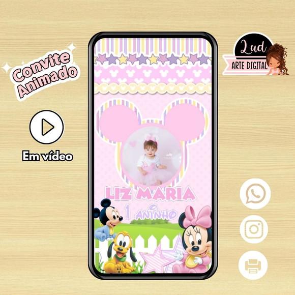 Convite Animado Turma da Minnie Baby