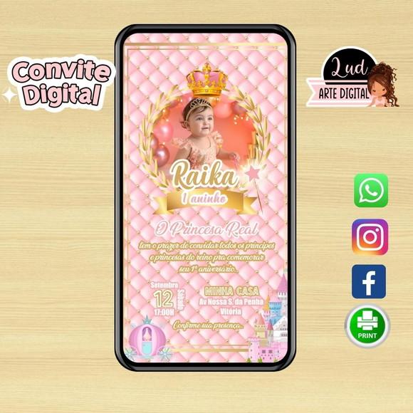 Convite Animado Realeza
