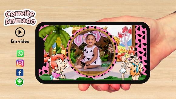 Convite Animado Flintstone
