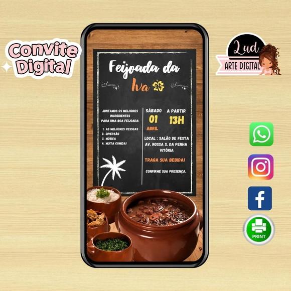 Convite Digital Adulto Feijoada