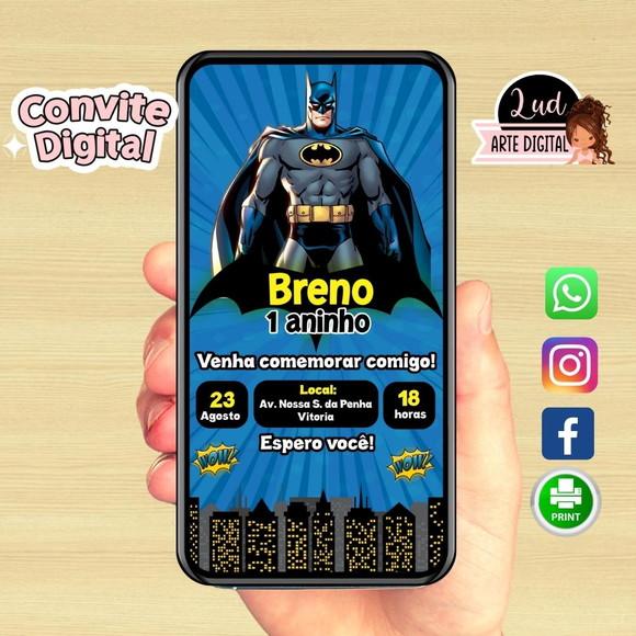 Convite Digital Batman