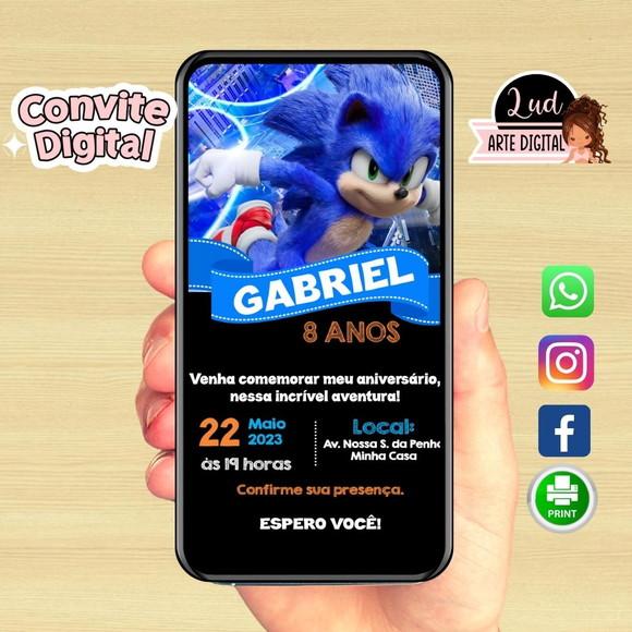 Convite Digital Sonic
