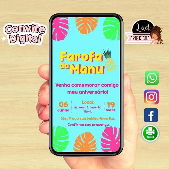 Convite Digital Farofa