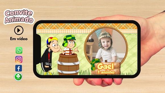 Convite Animado Chaves