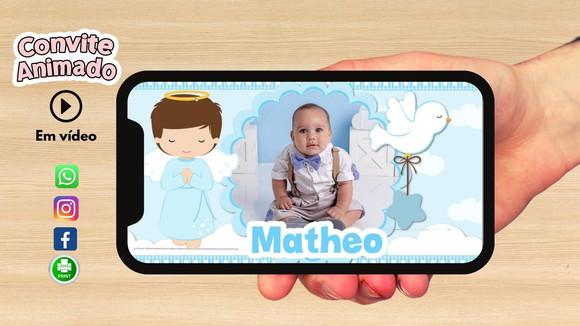 Convite Animado Batizado/apresentação