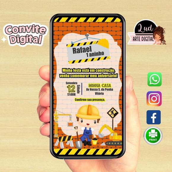 Convite Digital Construção