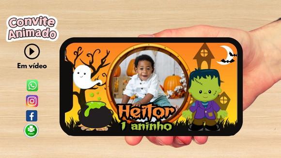 Convite Animado Halloween