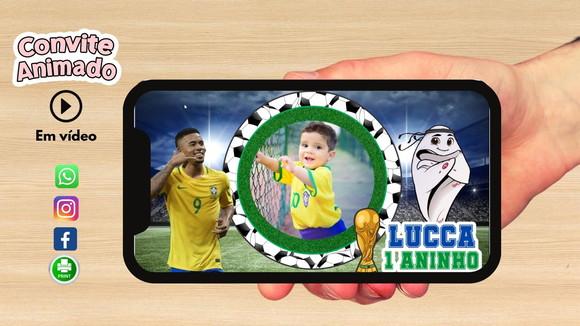 Convite Animado Futebol Copa