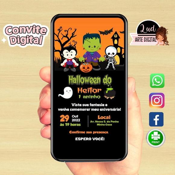 Convite Digital Halloween