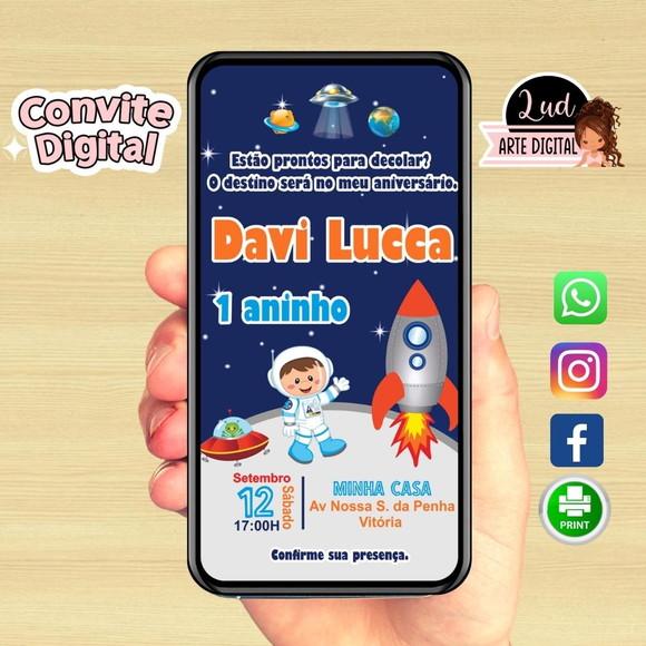 Convite Digital Astronauta