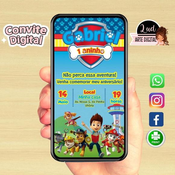 Convite Digital Patrulha Canina