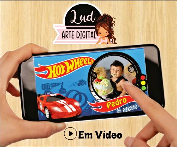 Convite Animado Hot Wheels