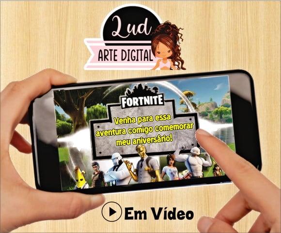 Convite Animado FORTNITE