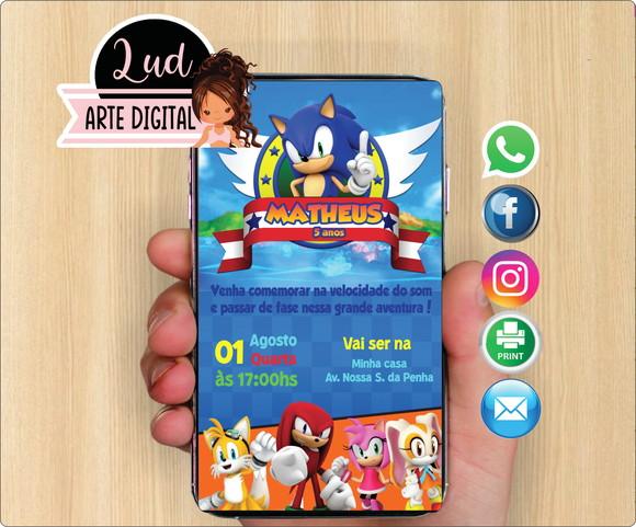 Convite Digital Sonic