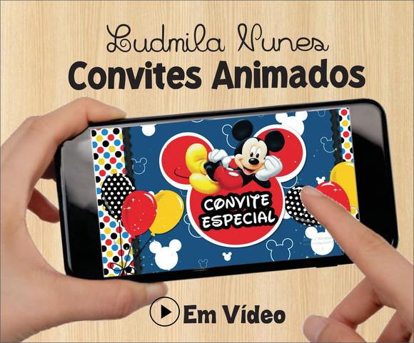 Convite Animado Mickey