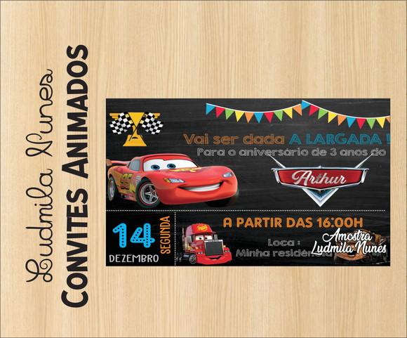 Convite Digital Carros