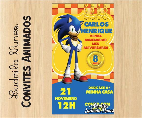 Convite Digital Sonic