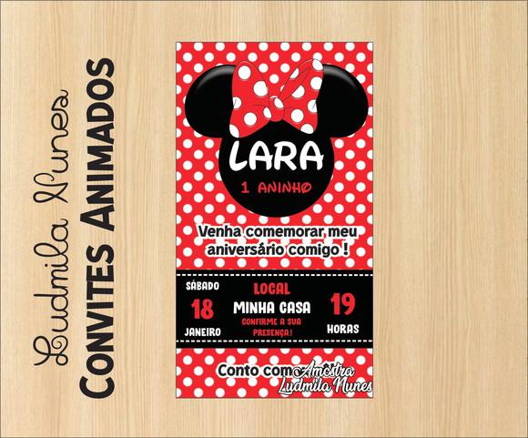 Convite digital Minnie