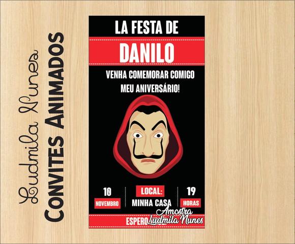 Convite Digital La casa de Papel