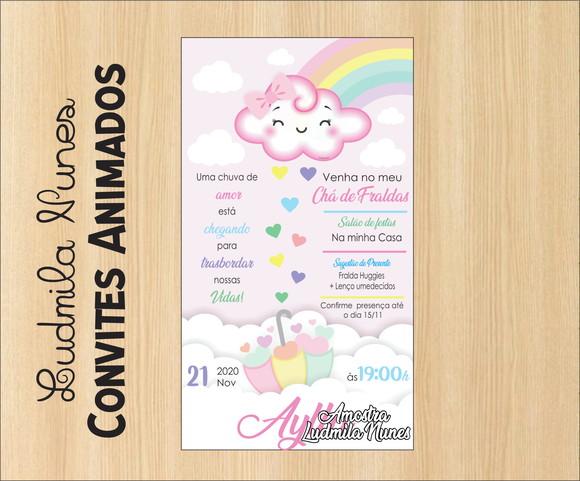 Convite Digital Chá Chuva de amor