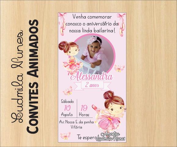 Convite Digital Bailarina
