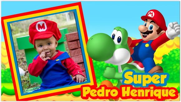 Convite Animado Super Mario