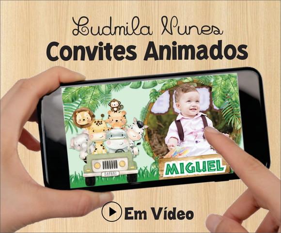 Convite Animado Safari