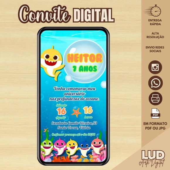 Convite Digital baby shark
